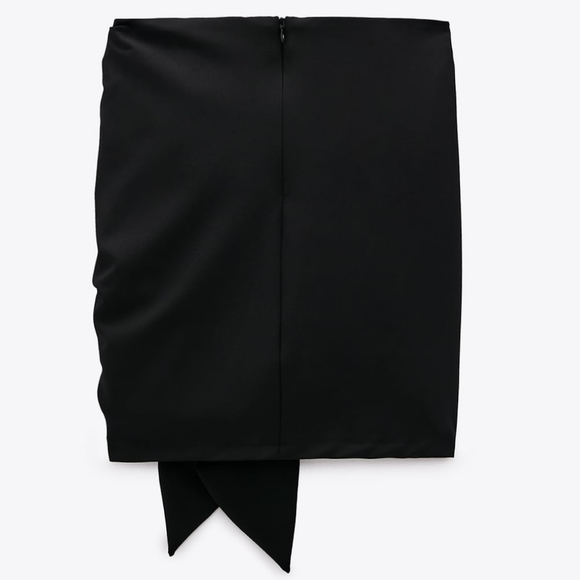 NWT ZARA | High-Waisted Mini Skirt with Knot - Picture 8 of 9